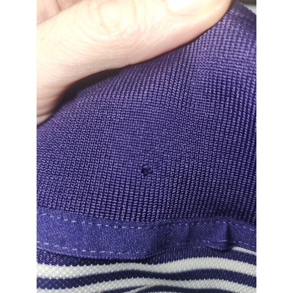 NIKE GOLF DRI-FIT Men's Sz M Purple Striped Polo Shirt - Picture 7 of 7